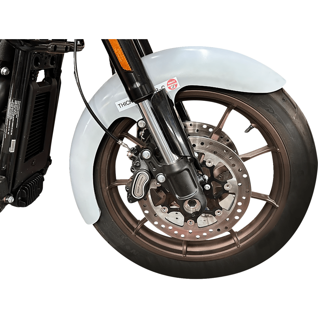 PAUL YAFFE BAGGER NATION Thicky Front Fender 19" Wheel With Black Adaptor M8 Low Rider S/ST THICKY19LR18LSL