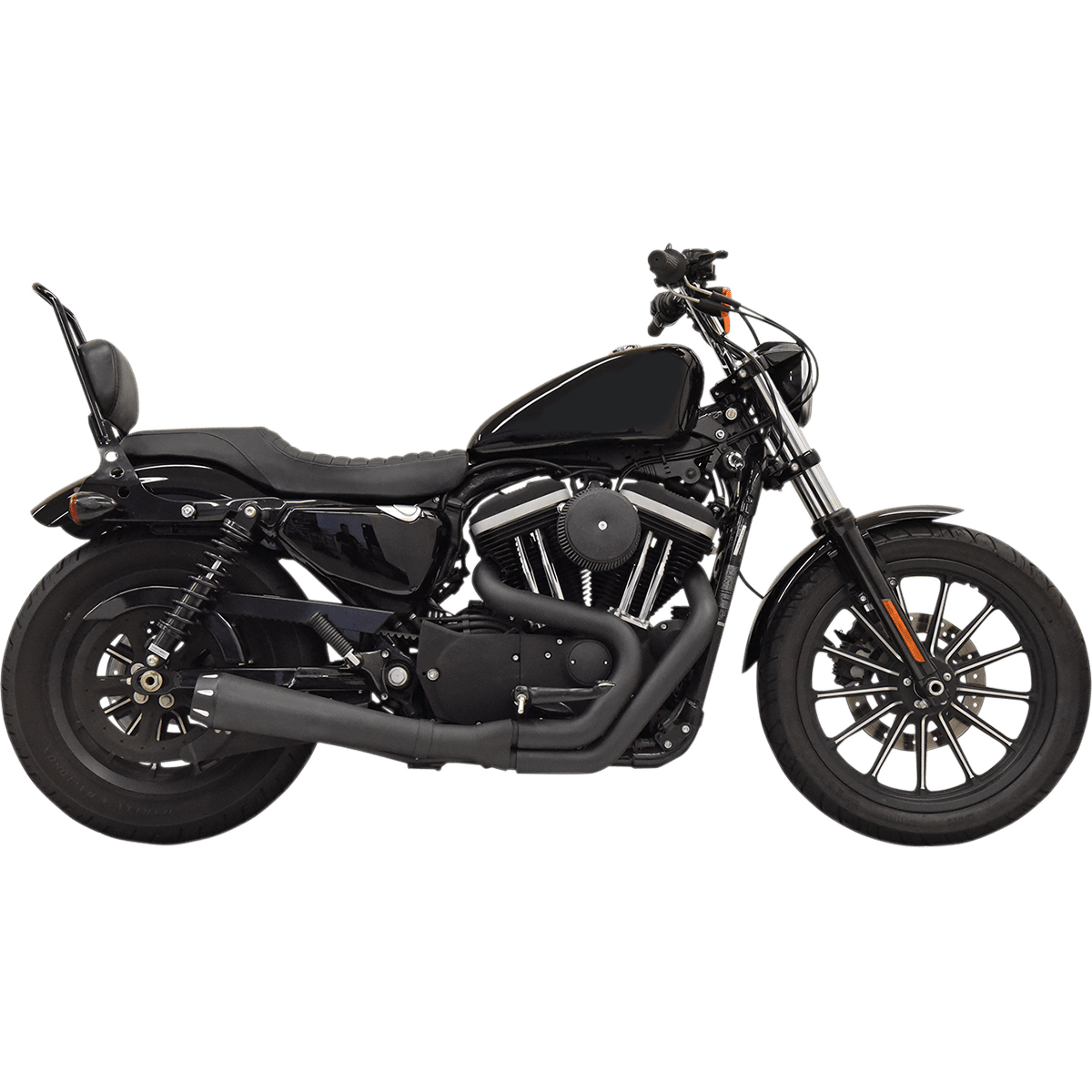 BASSANI XHAUST Road Rage Exhaust Black '86-'03 XL 1X42RB