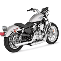 VANCE & HINES Twin Slash Mufflers Chrome 16839