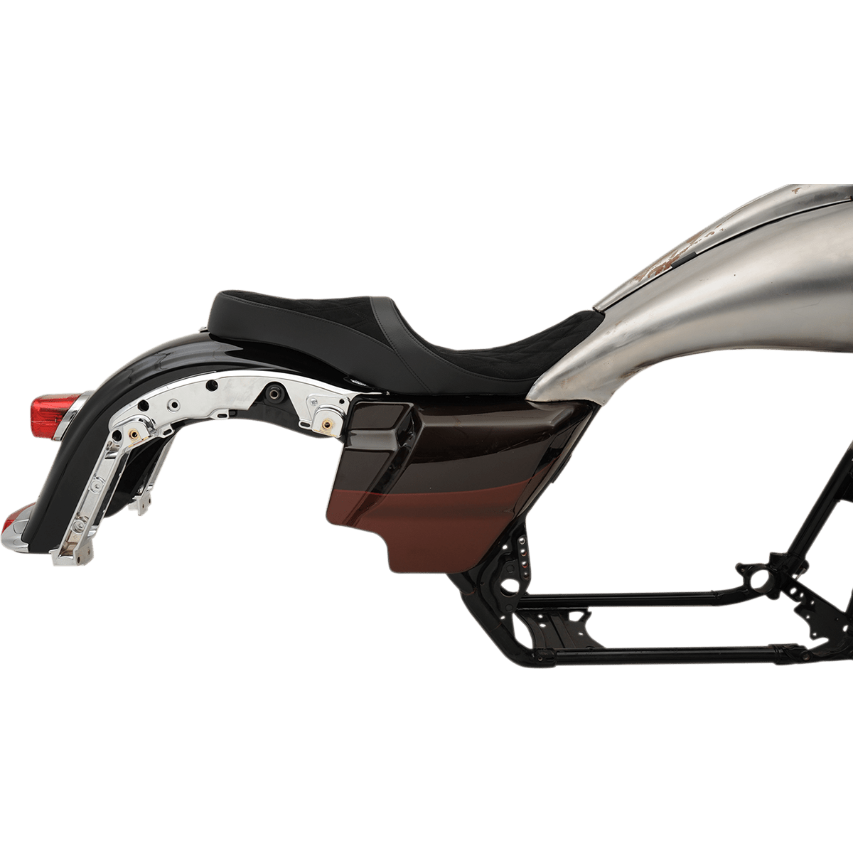 DRAG SPECIALTIES Low Touring Seat Diamond Razorback Tanks FL '10-'23