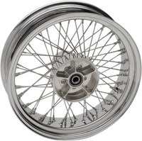 DRAG SPECIALTIES Wheel 60 Spoke Cross Laced Rear Silver 18x5.5 '14-'21 Indian