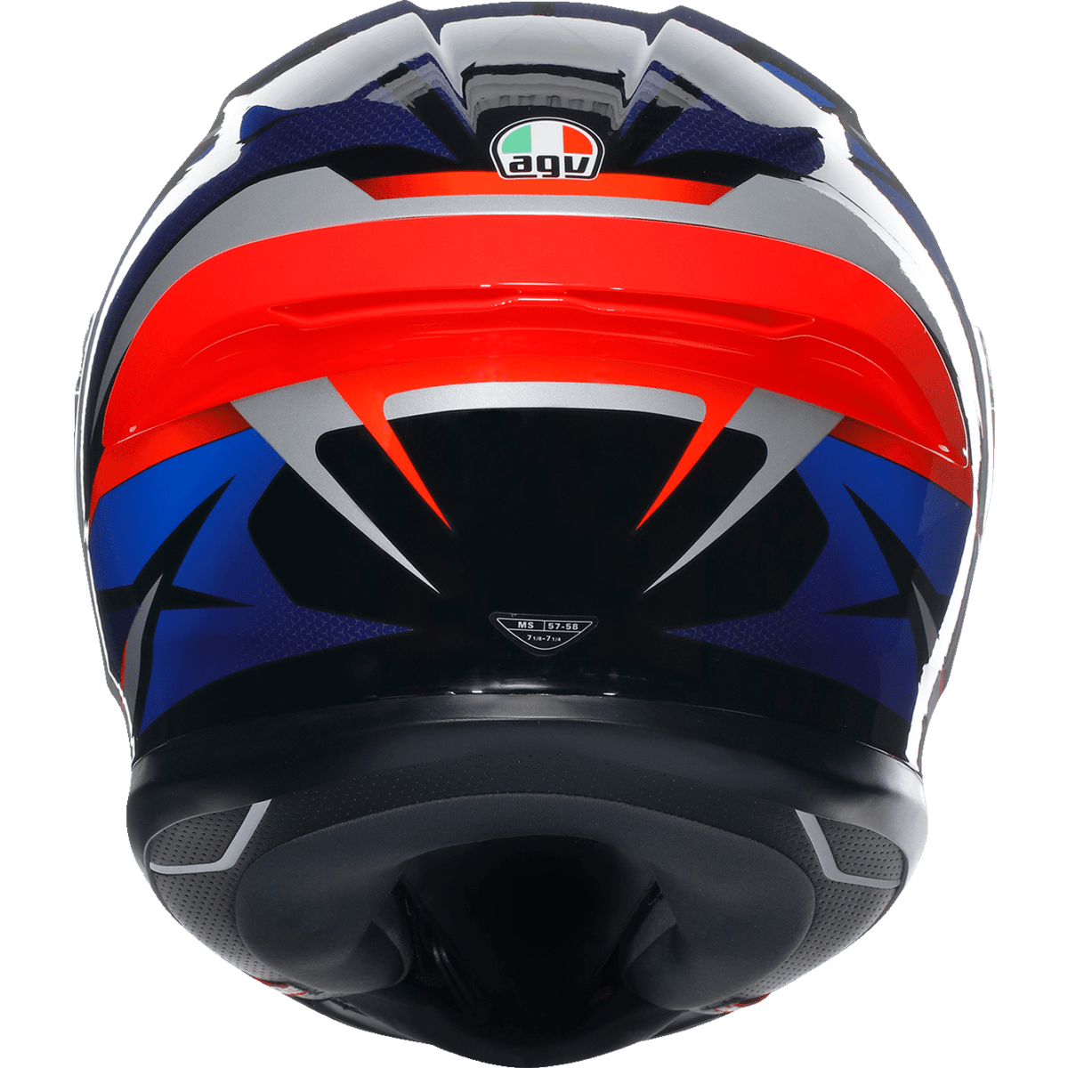 AGV K6 S Helmet Slashcut Black/Blue/Red Large 2118395002015L