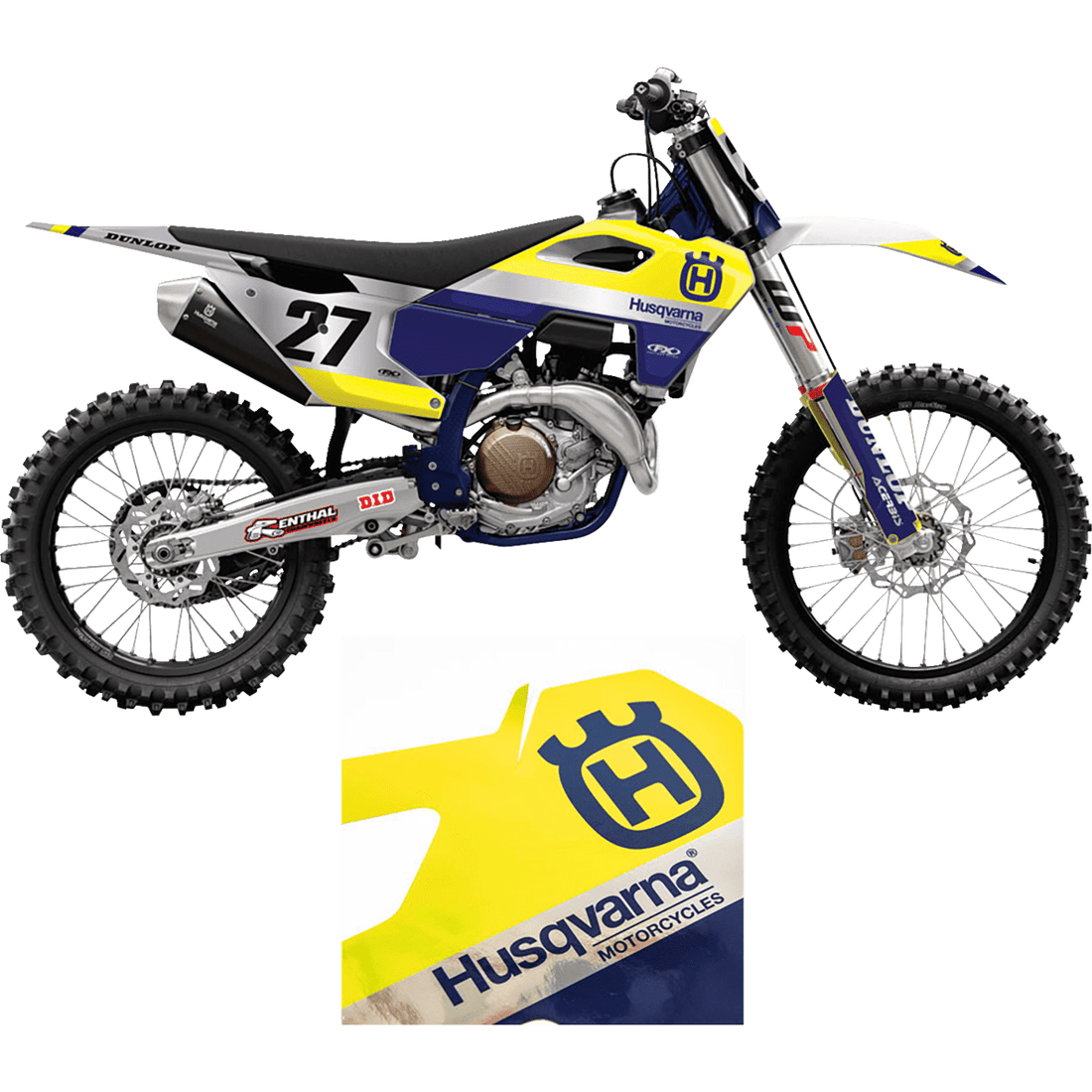 FACTORY EFFEX Shroud Graphic Kit Chrome Series Husqvarna 2703602