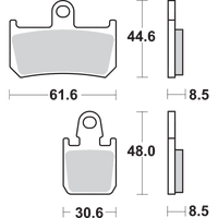 SBS HS Brake Pads Yamaha 839HS