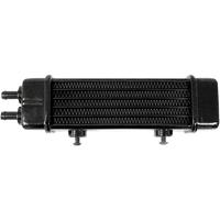 JAGG OIL COOLERS Universal Oil Cooler 6-Row Gloss Black 3110