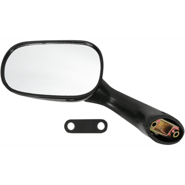 EMGO Mirror Side View Oval Black Left