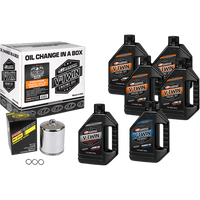 MAXIMA RACING OIL Evolution Mineral 20W-50 Oil Change Kit Chrome Filter 90069016PC