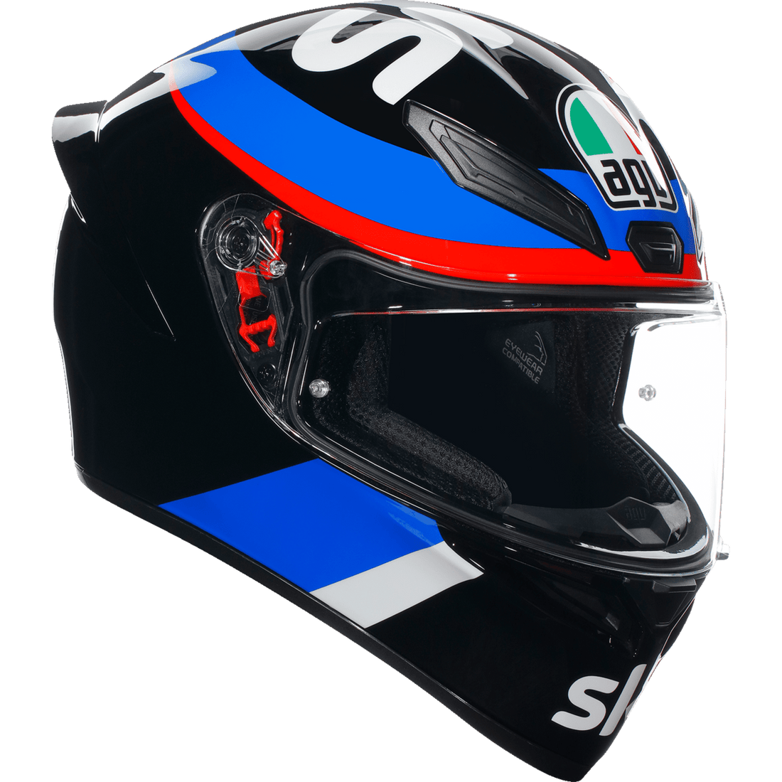 AGV K1 S Helmet VR46 Sky Racing Team Black/Red Small 2118394003023S