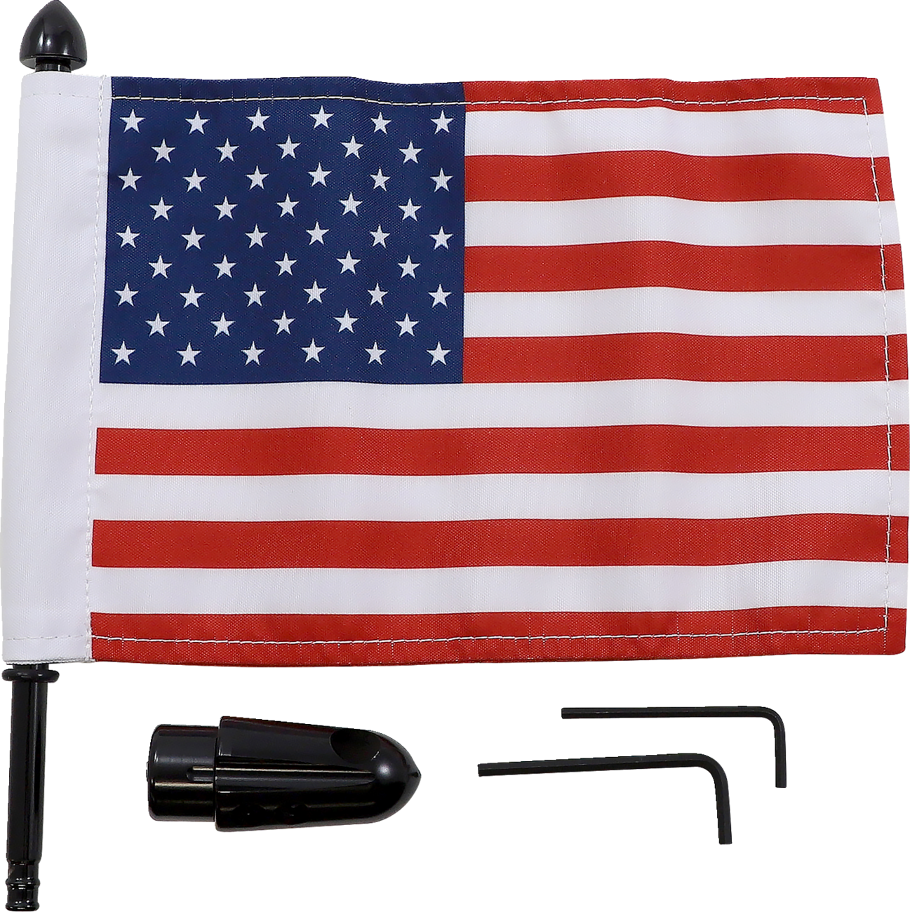 PRO PAD Flag Mount Pinnacle Luggage Rack 9" Pole 6" X 9" Flag BRFMRDHB51IN