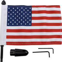 PRO PAD Flag Mount Pinnacle Luggage Rack 9" Pole 6" X 9" Flag BRFMRDHB51IN