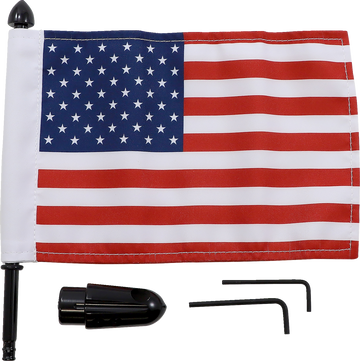 PRO PAD Flag Mount Pinnacle Luggage Rack 9" Pole 6" X 9" Flag BRFMRDHB51IN