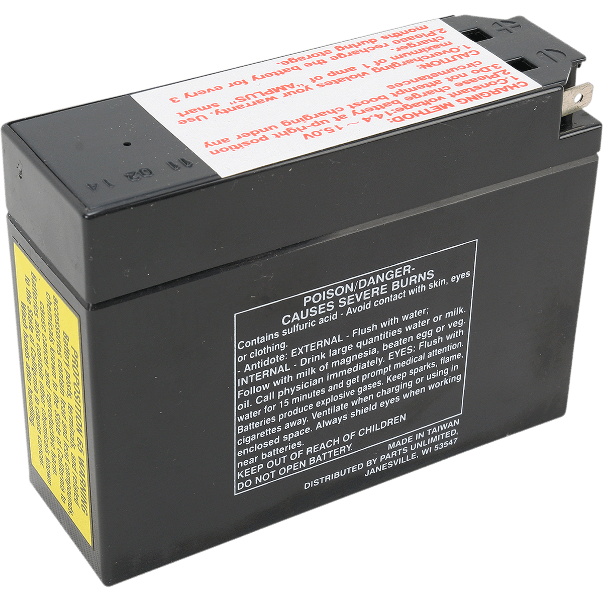 PARTS UNLIMITED AGM Battery YT4B-BS