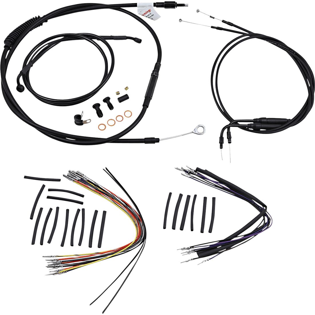 BURLY BRAND Control Kit 14" Ape Hanger Handlebars B301009