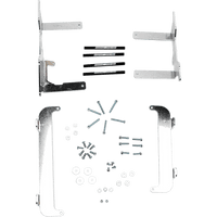 MOOSE RACING Radiator Braces Silver Yamaha 11157