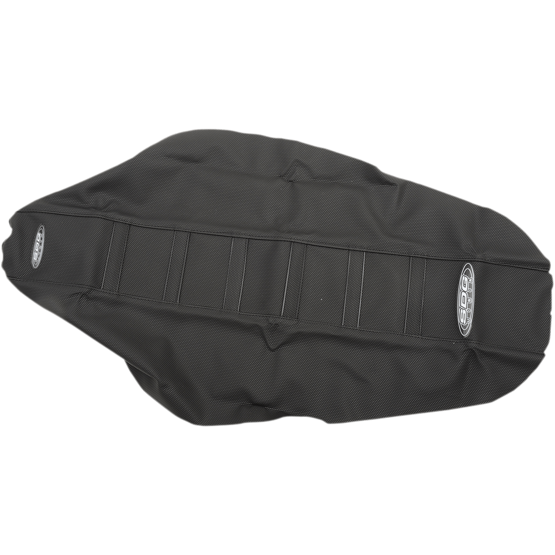 SDG 6-Ribbed Seat Cover Black Ribs/Black Top/Black Sides