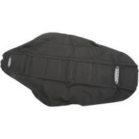 SDG 6-Ribbed Seat Cover Black Ribs/Black Top/Black Sides