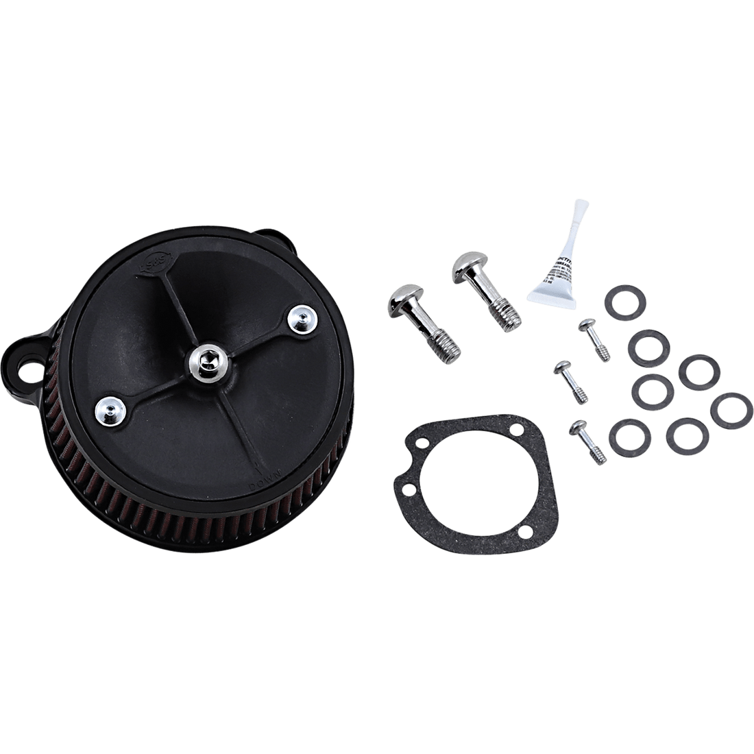 S&S CYCLE Super Stock™ Stealth Air Cleaner Kit Black 1700302E