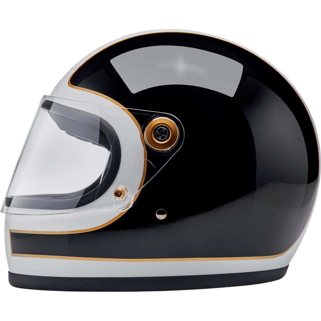 BILTWELL Gringo S Helmet Gloss White/Black Tracker XS 1003566501