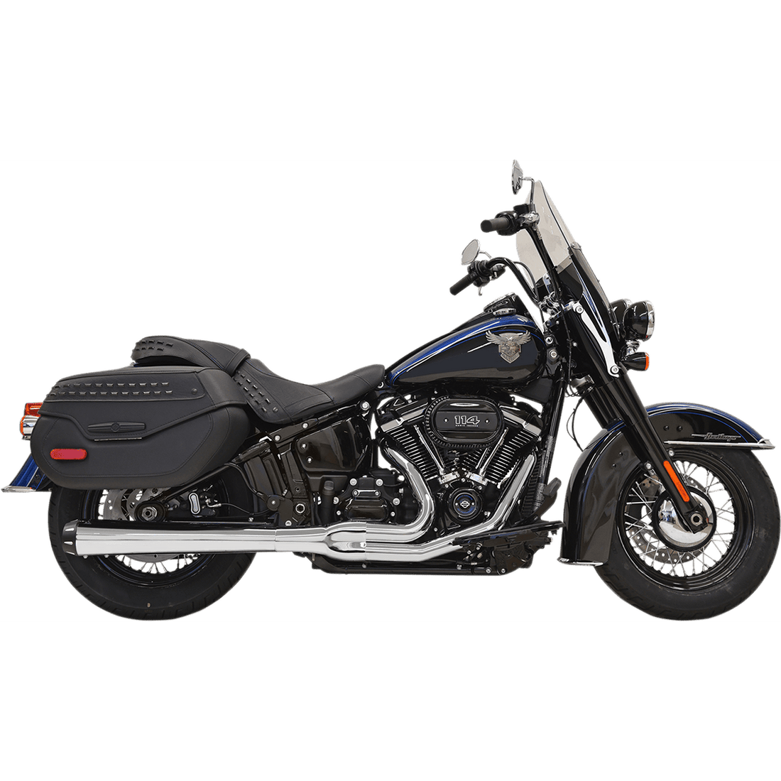 BASSANI XHAUST 2-into-1 Road Rage Exhaust System Chrome 1S91R