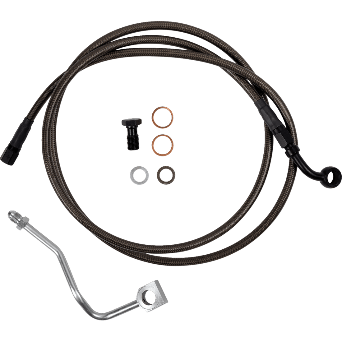 BARNETT Brake Line Upper Carbon Coat w/ Black Fittings 2543051134