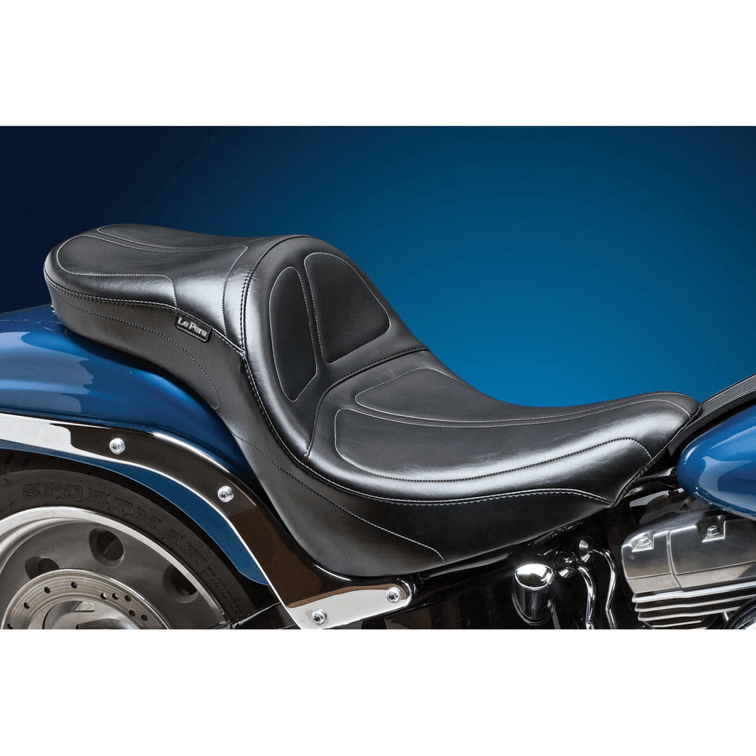 LE PERA Maverick Daddy Long Legs Seat Black Stitched FL/FX '06-'17 LK910DL