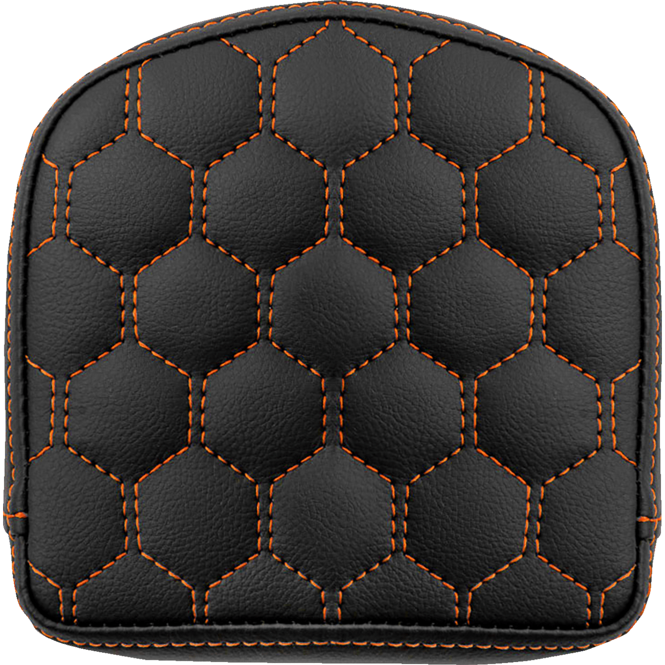 SADDLEMEN RoadSofa™ Sissy Bar Pad Honeycomb Orange Stitching 040849ORA