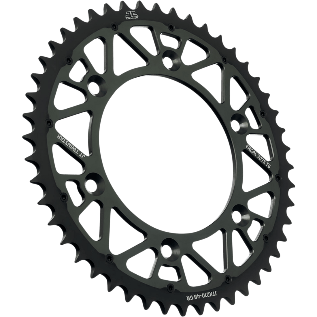 JT SPROCKETS Steel Rear Sprocket Graphite 48 Tooth