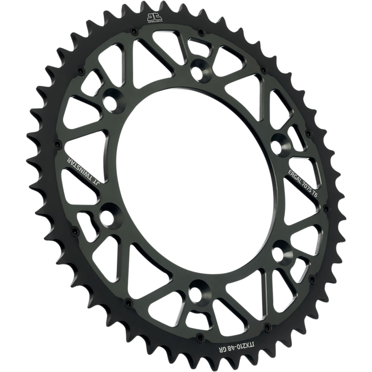 JT SPROCKETS Steel Rear Sprocket Graphite 48 Tooth