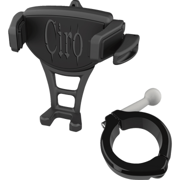 CIRO Phone Holder Constrictor Black Black 1-1/2" Handlebar Mount