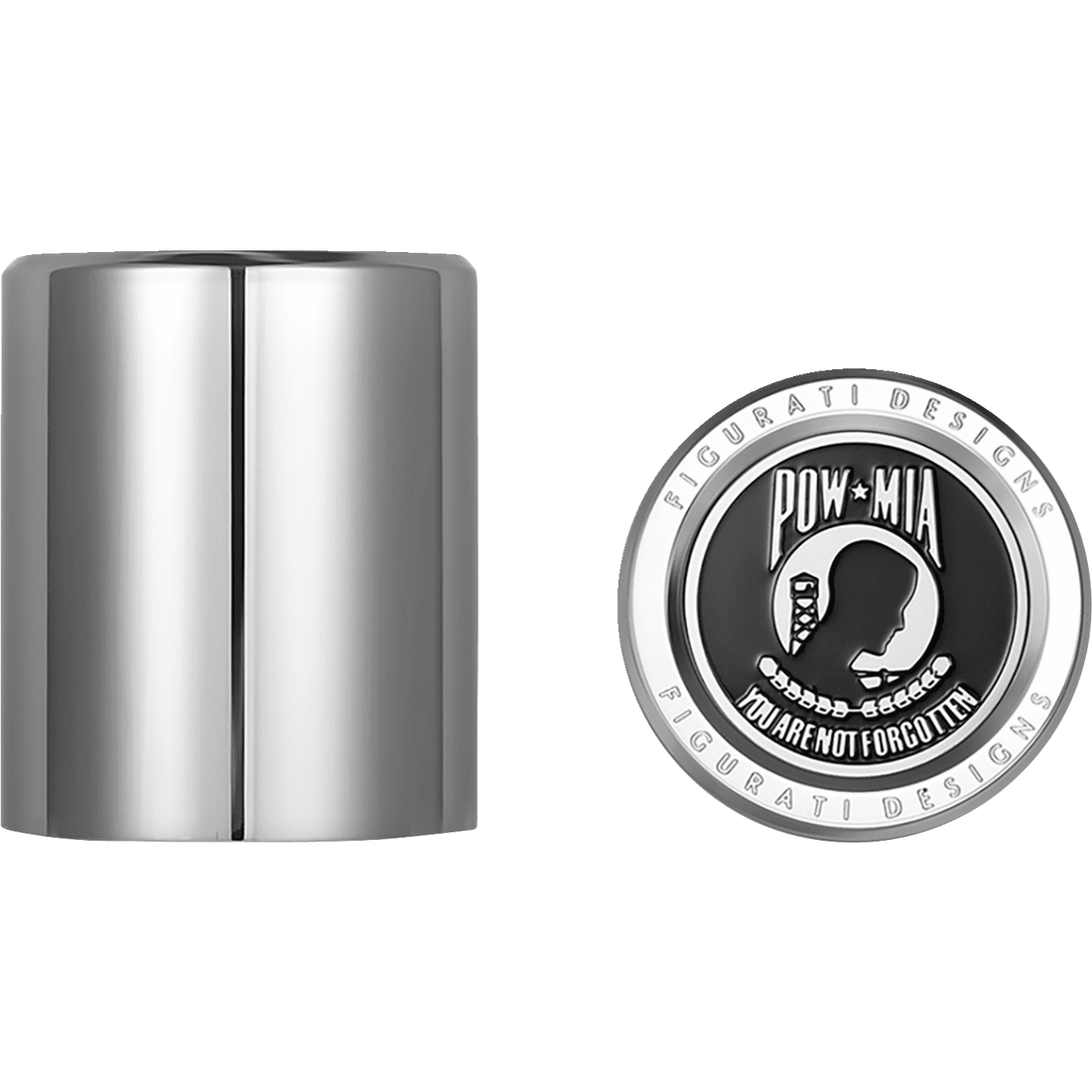 FIGURATI DESIGNS Docking Hardware Covers POW MIA Short Stainless Steel FD50DC2530SS