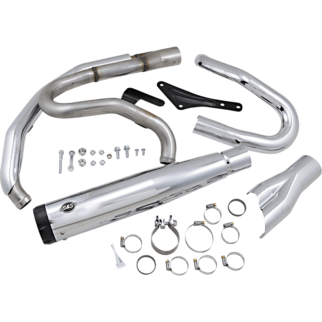 S&S CYCLE 2:1 Exhaust for M8 Softail Chrome 5500858