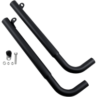 BRITISH CUSTOMS Straight Pipe Performance Tips Black BC902056B