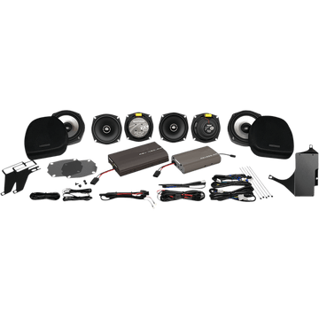 HOGTUNES Dual Amp/Speaker Kit Ultra ULTRA 6 PACKXL