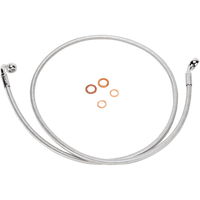 MAGNUM SHIELDING Brake Line 35/90° 44" Polished Stainless 56144SW