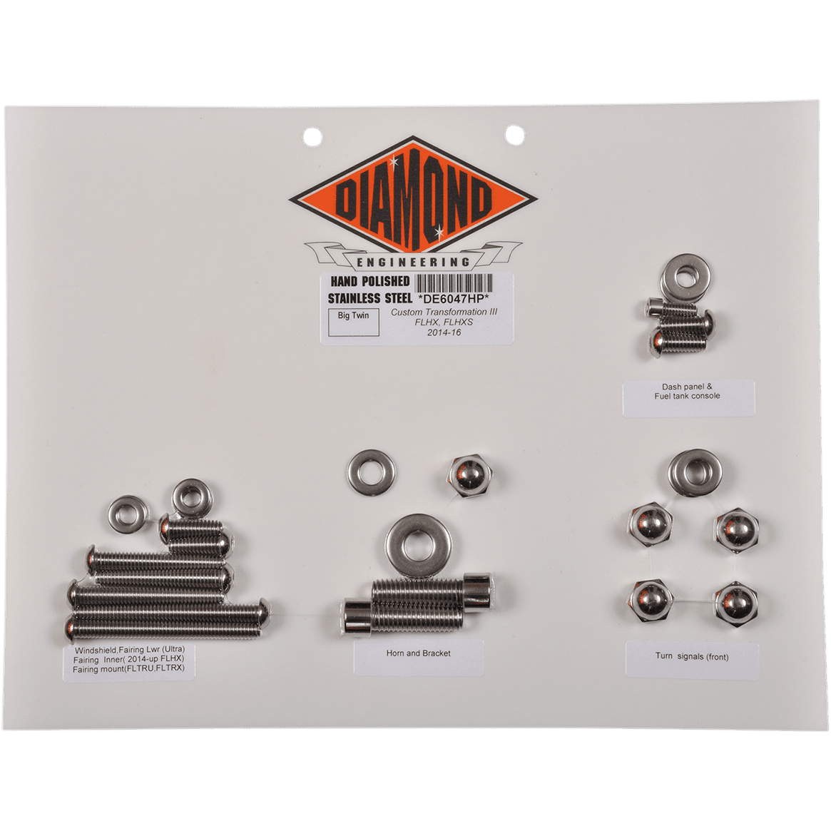 DIAMOND ENGINEERING Bolt Kit Transformation OE Touring DE6047HP