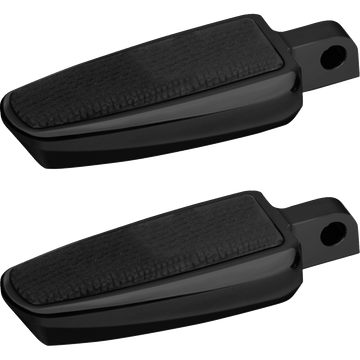 CYCLESMITHS Banana Board Footpegs Male Mount Black without Rivets