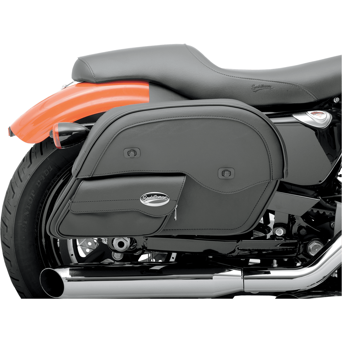 SADDLEMEN Cruis'n™ Slant Face Pouch Saddlebags Jumbo 35010382