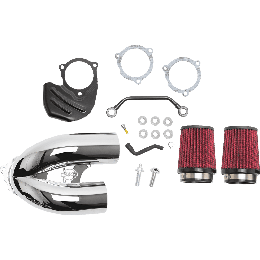 S&S CYCLE Tuned Induction Air Cleaner Kit Chrome 1700566A