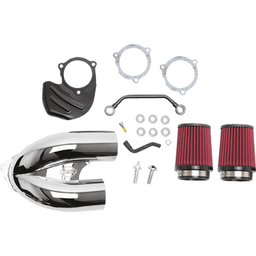 S&S CYCLE Tuned Induction Air Cleaner Kit Chrome 1700566A