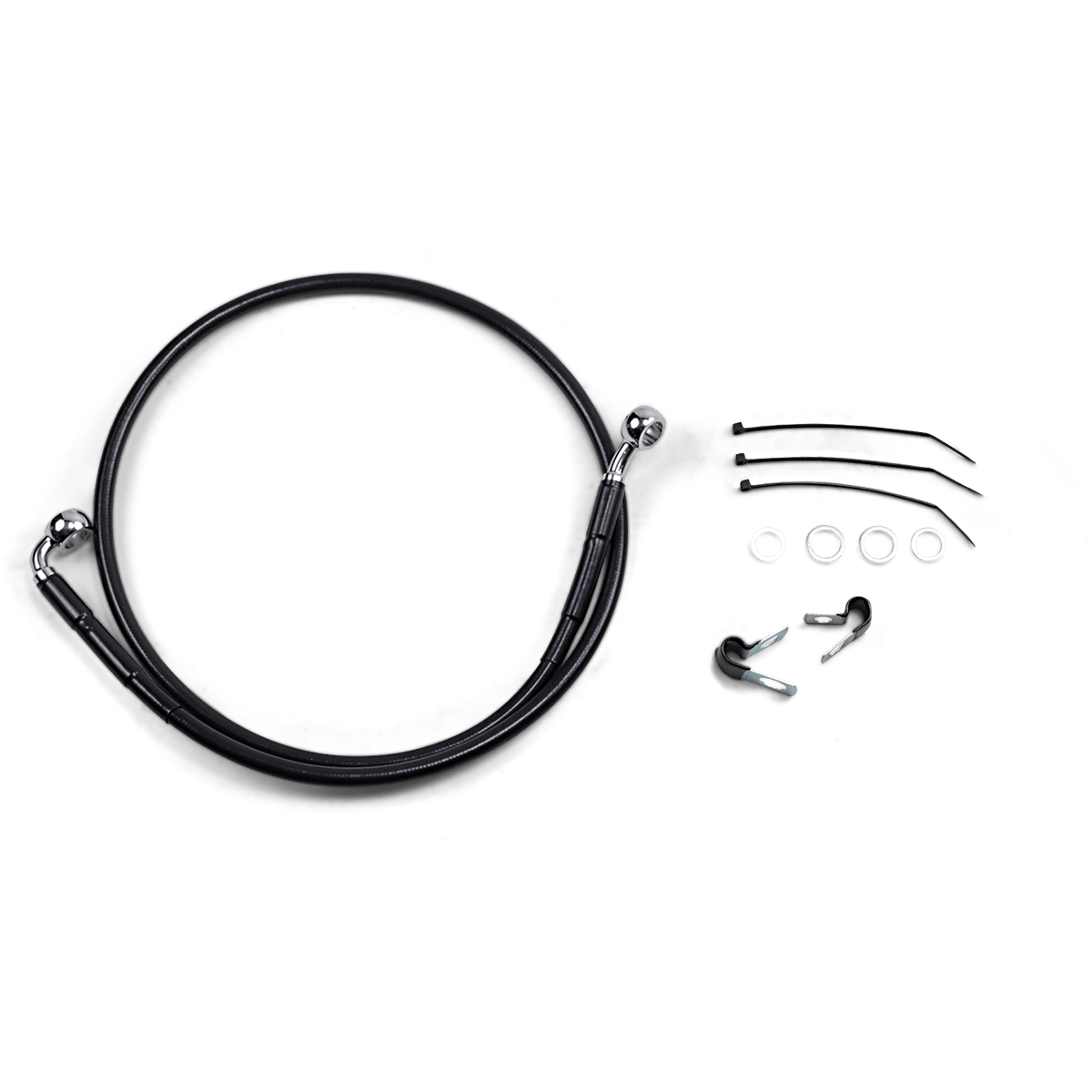 DRAG SPECIALTIES Brake Line Front (Upper) Black