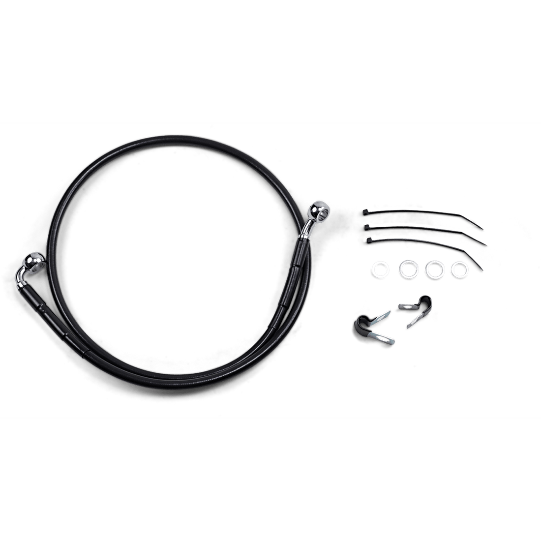 DRAG SPECIALTIES Brake Line Front (Upper) Black