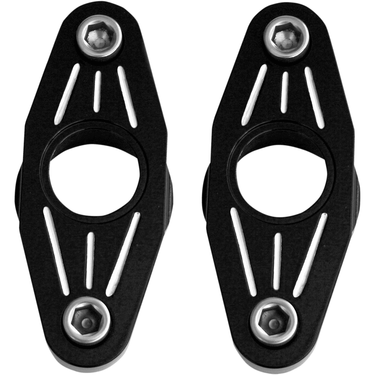 ACCUTRONIX Swingarm Pivot Blocks Black Anodized Ball-Milled FXPV1MN