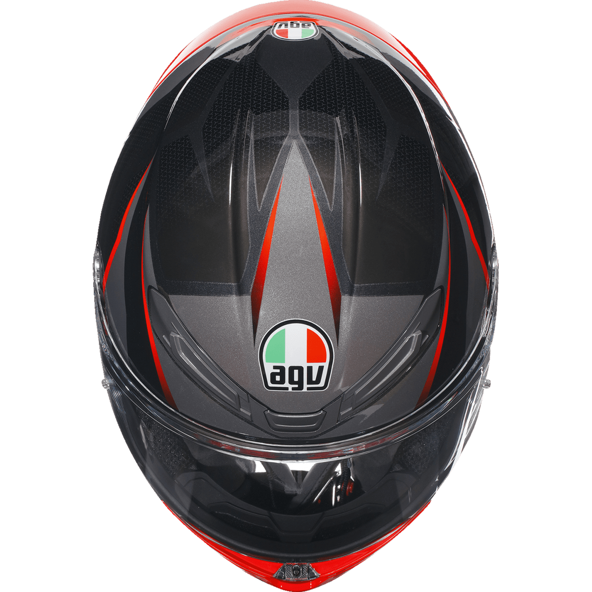 AGV K6 S Helmet Slashcut Black/Gray/Red Small