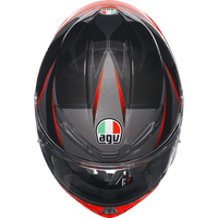 AGV K6 S Helmet Slashcut Black/Gray/Red Small