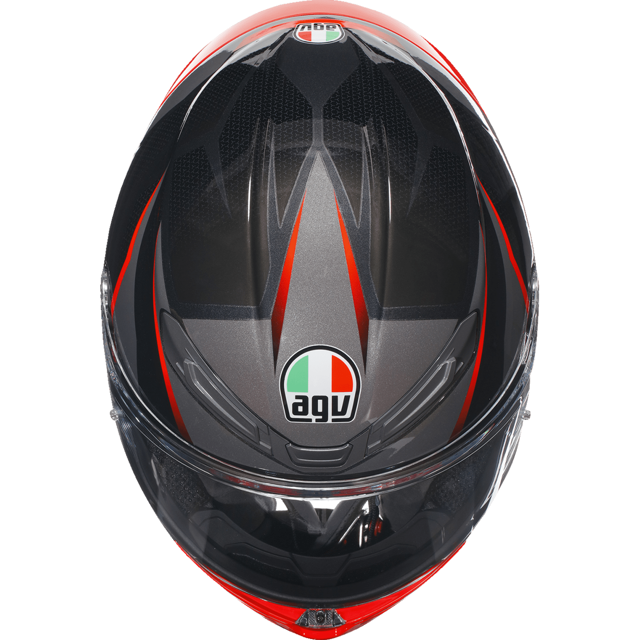 AGV K6 S Helmet Slashcut Black/Gray/Red Small 2118395002014S