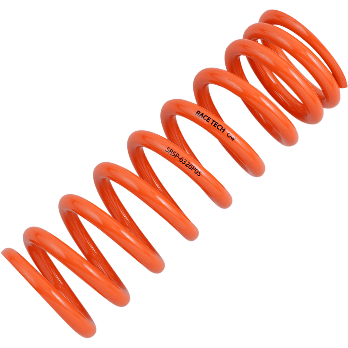 RACE TECH Progressively Wound Shock Spring Orange P05 Spring Rate 336 lbs/in SRSP 6326P05