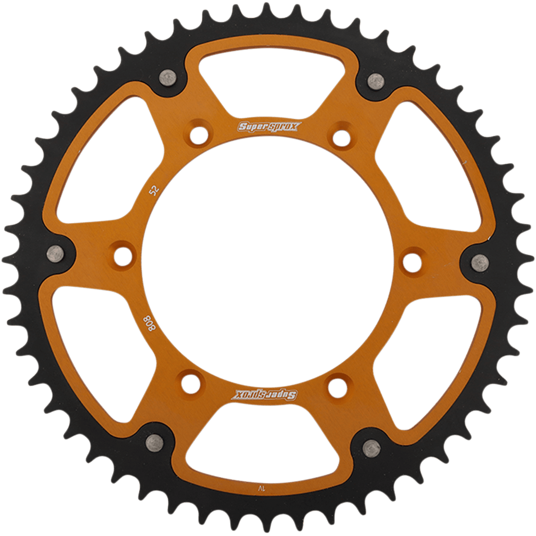 SUPERSPROX Stealth Rear Sprocket 52 Tooth Gold Kawasaki/Suzuki RST80852GLD