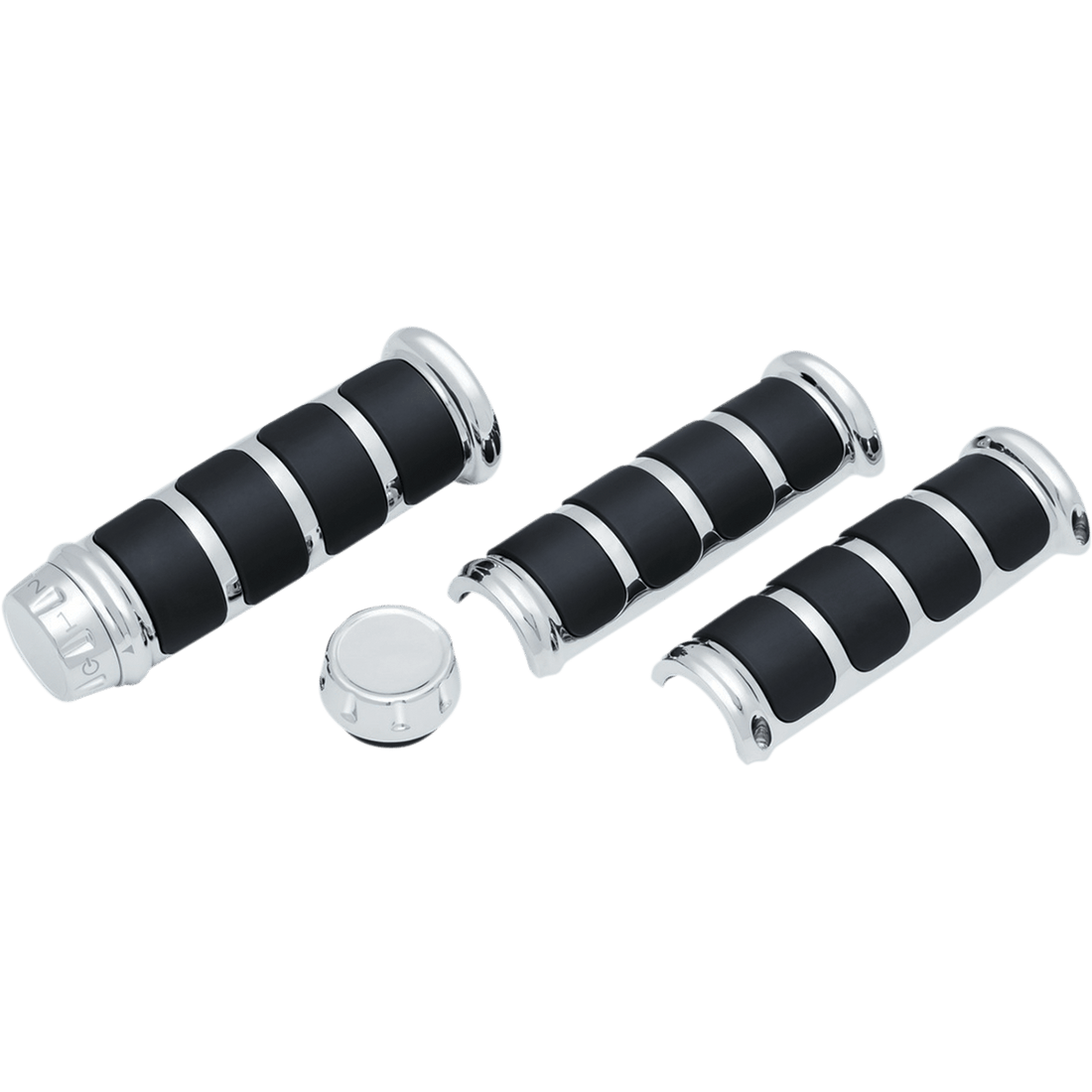 KURYAKYN Grips ISO® Three-Piece Chrome KUR6780