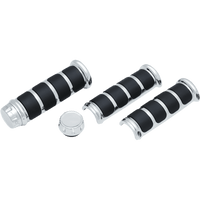 KURYAKYN Grips ISO® Three-Piece Chrome KUR6780