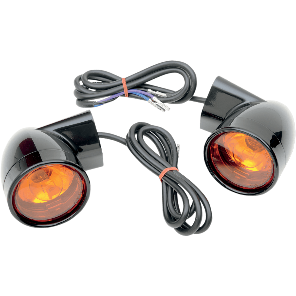 DRAG SPECIALTIES Bullet Turn Signal Lights FLT Black